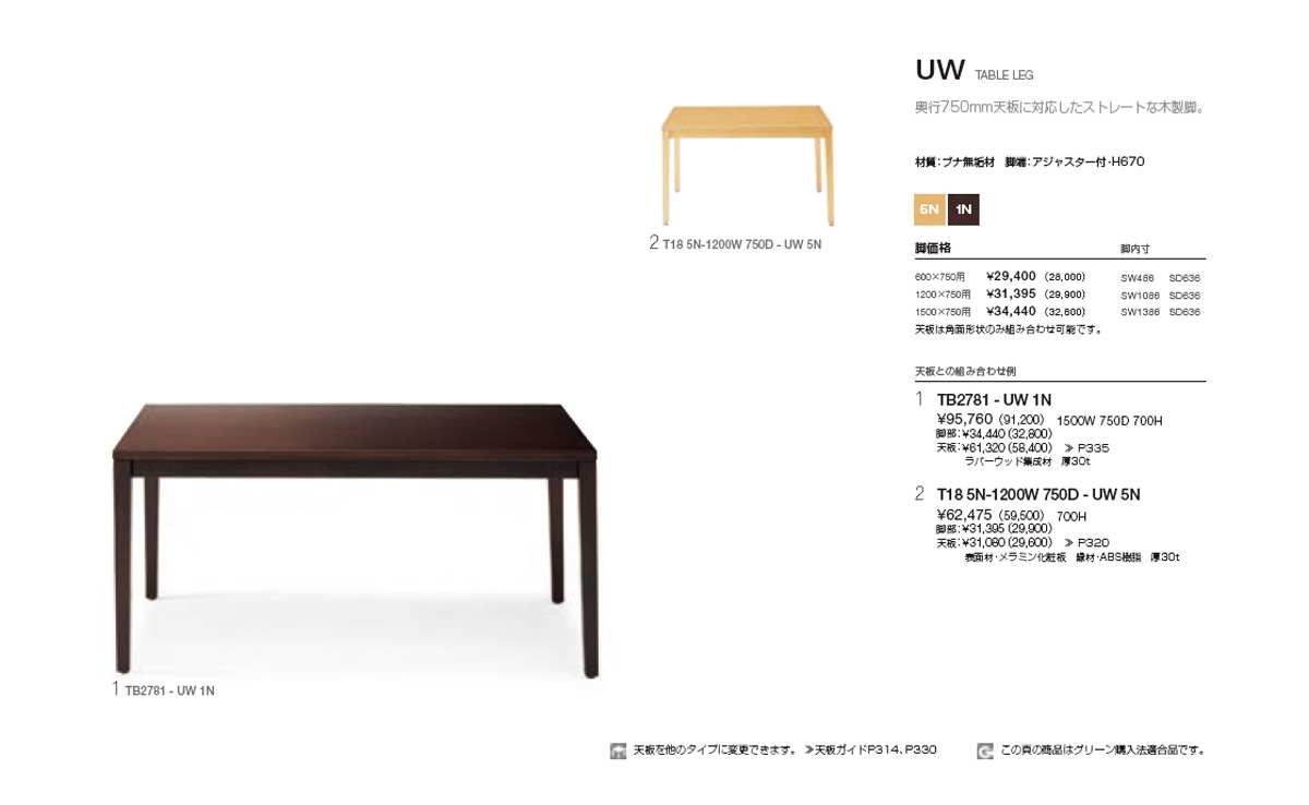 NXTABLE LEG(UW)